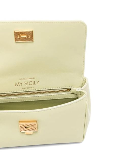 Dolce & Gabbana My Sicily top-handle logo tote bag - Green