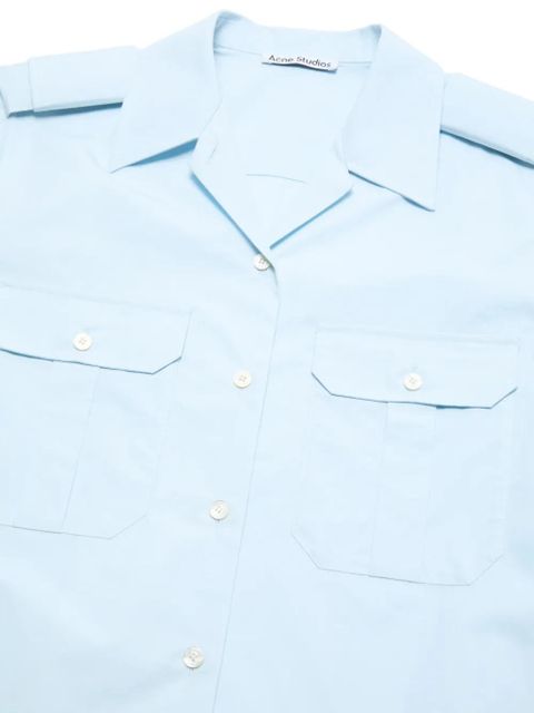 Acne Studios patch-pocket shirt - Blue