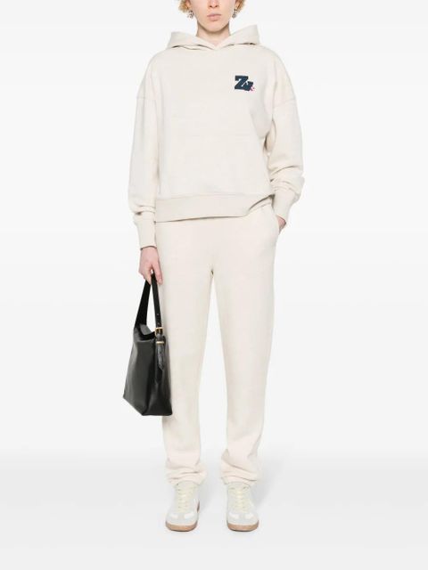 Zadig&Voltaire logo-embellished mélange hoodie - Neutrals