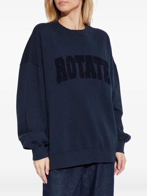 ROTATE BIRGER CHRISTENSEN logo-appliqué sweatshirt - Blue