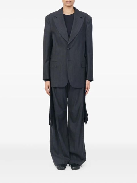 MM6 Maison Margiela pinstripe tie jacket - Grey - zdjęcie produktu nr 2