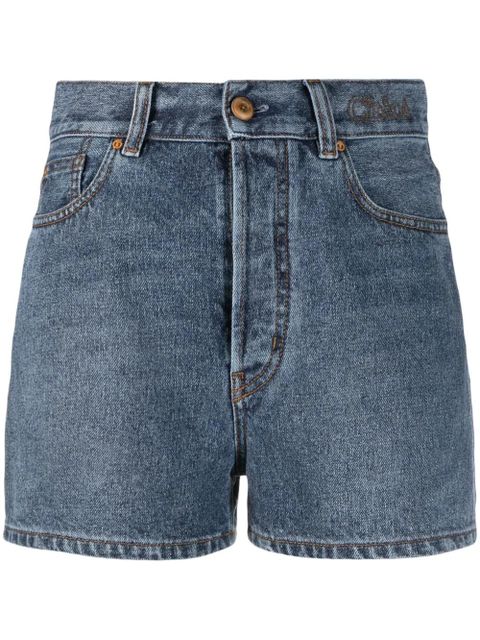 Chloé high-waisted denim shorts - Blue - zdjęcie produktu nr 1