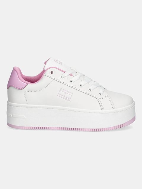 Tommy Jeans sneakersy skórzane TJW FLATFORM PATENT SNEAKER - zdjęcie produktu nr 1