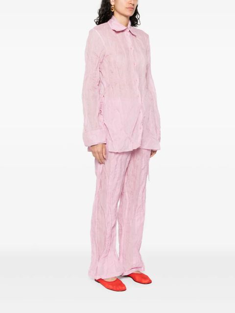 Christopher Esber crushed shirt - Pink