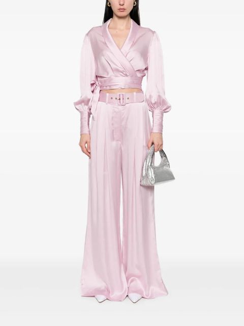 ZIMMERMANN silk tuck pants - Pink - zdjęcie produktu nr 2