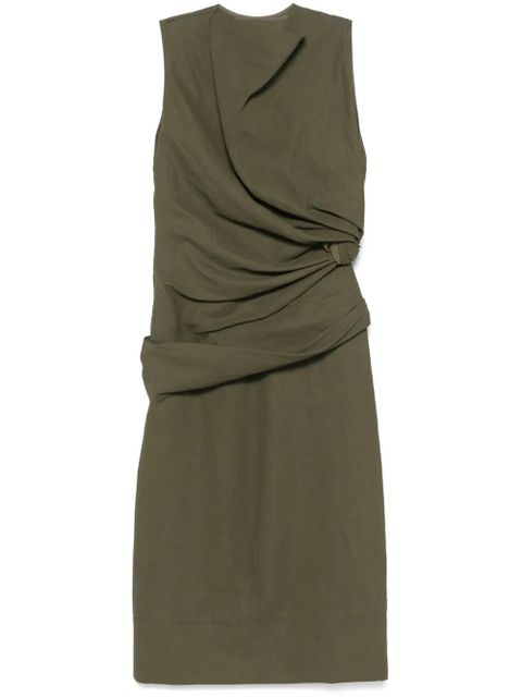 Jil Sander draped maxi dress - Green - zdjęcie produktu nr 1