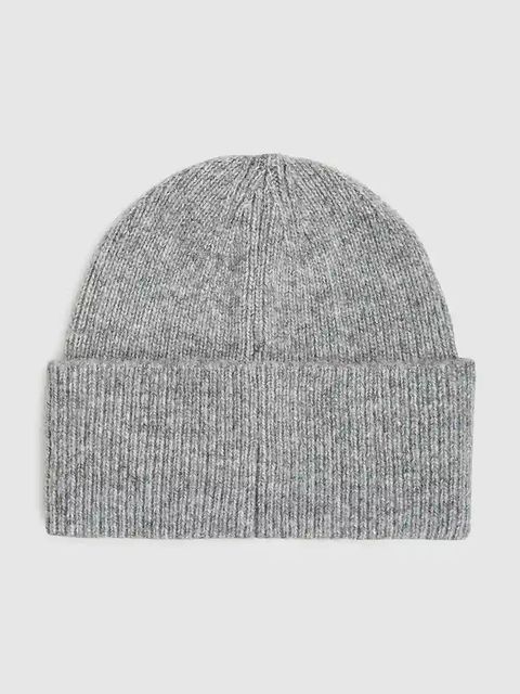 Karl Lagerfeld czapka z domieszką wełny K/SIGNATURE kolor szary A4W33009 - zdjęcie produktu nr 2