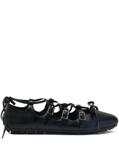 Simone Rocha Ghillie ballerina shoes - Black - zdjęcie produktu nr 1