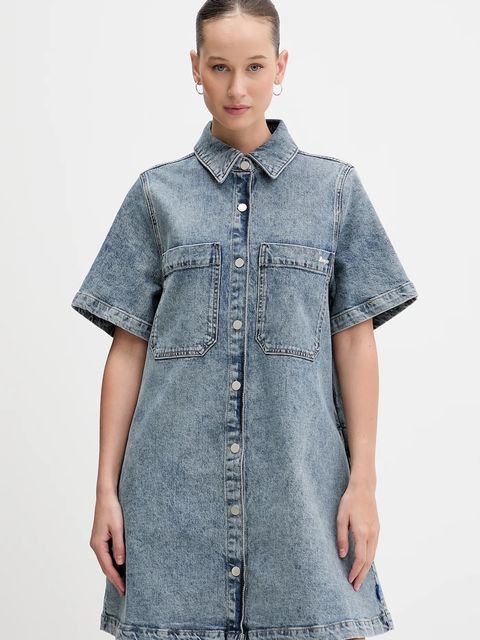 Hugo Blue sukienka jeansowa Gandira_B - zdjęcie produktu nr 1