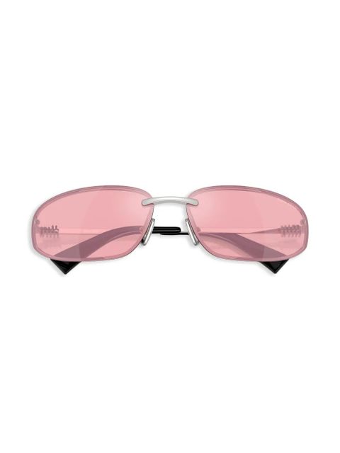 Miu Miu Eyewear oval-frame sunglasses - Silver