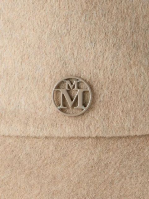 Maison Michel logo-plaque hat - Neutrals - zdjęcie produktu nr 2