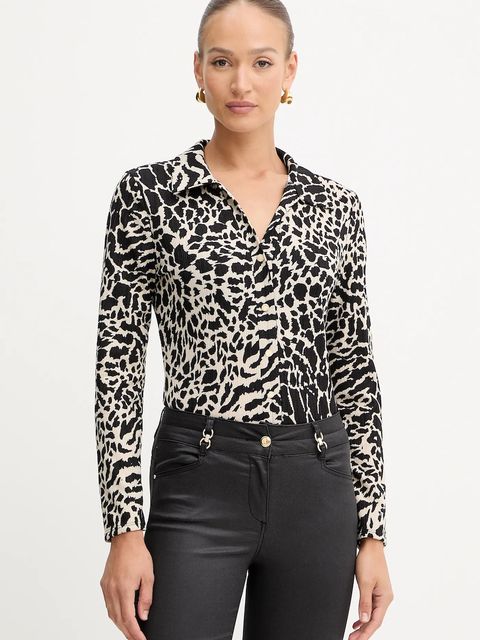 Morgan koszula damska kolor czarny regular z kołnierzykiem klasycznym TEOL - zdjęcie produktu nr 1