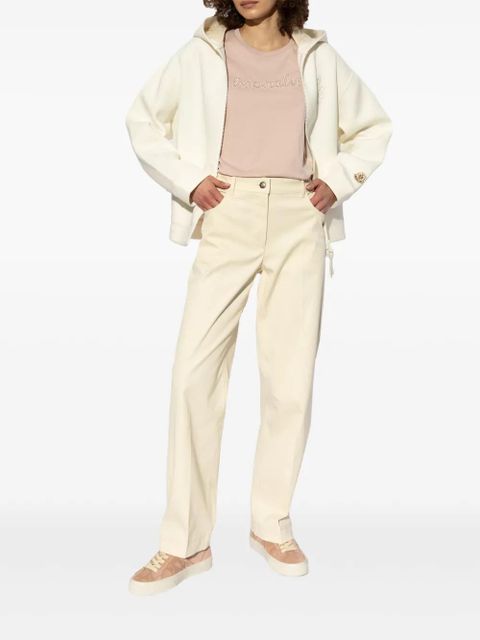 Moncler bead-logo T-shirt - Pink