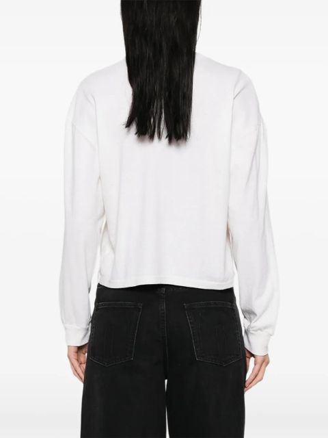RE/DONE Boxy Boyfriend long-sleeve T-shirt - White