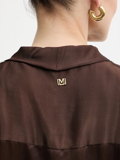 Marciano by Guess kombinezon IVA kolor brązowy z dekoltem w szpic 5YGD24 7350A