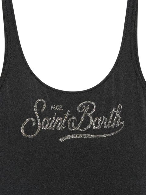 MC2 Saint Barth Lora logo swimsuit - Black