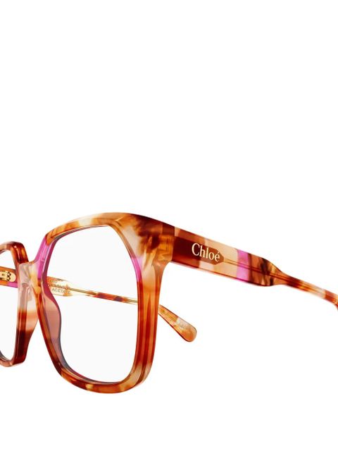 Chloé Eyewear square-frame glasses - Orange