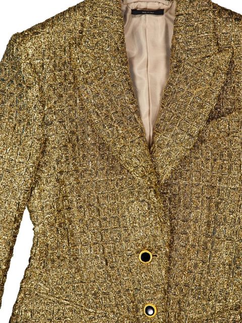 TOM FORD tweed single-breasted blazer - Gold - zdjęcie produktu nr 2