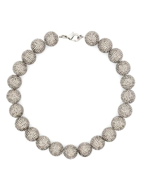 Balenciaga Quantum beaded choker necklace - Silver