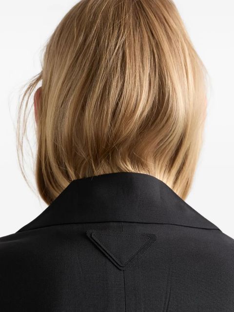 Prada notch-lapel wool blazer - Black