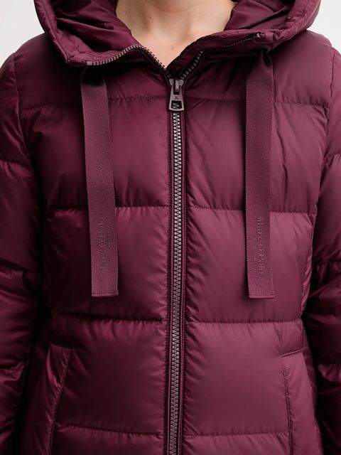 Marc O'Polo kurtka puchowa kolor bordowy zimowa 509032971095
