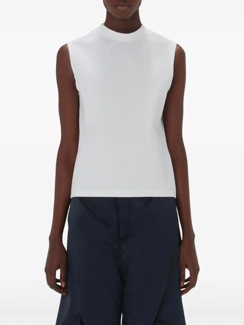 JW Anderson logo-embroidered tank top - White