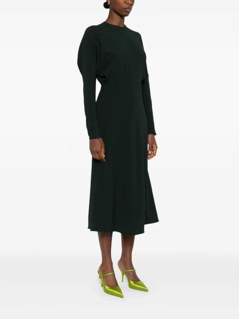 Victoria Beckham long sleeve dress - Green
