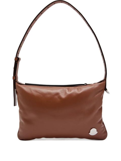 Moncler logo-appliqué shoulder bag - Brown - zdjęcie produktu nr 1