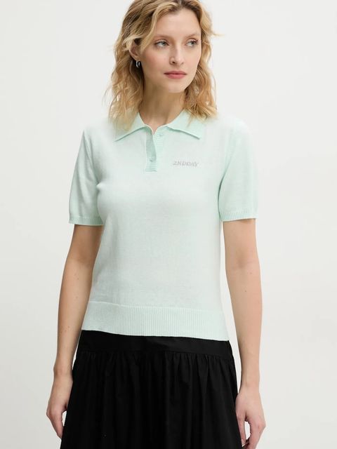 2NDDAY polo z domieszką wełny Jean - zdjęcie produktu nr 1