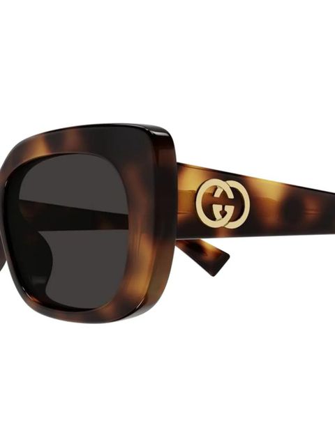 Gucci Interlocking G detail sunglasses - Brown