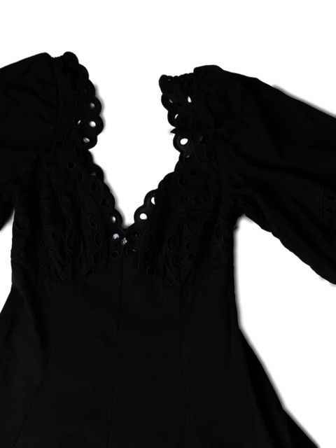 Charo Ruiz Ibiza Corbin sweetheart-neck midi dress - Black