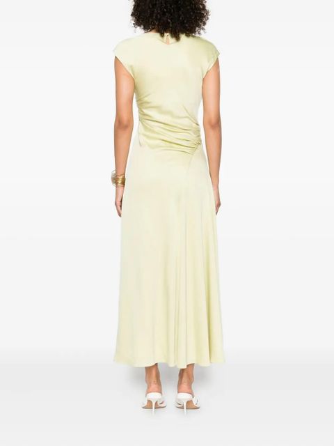 Simkhai Burke Satin Midi Dress - Yellow