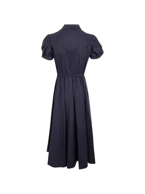 TWINSET drawstring puff-sleeve midi dress - Black - zdjęcie produktu nr 2