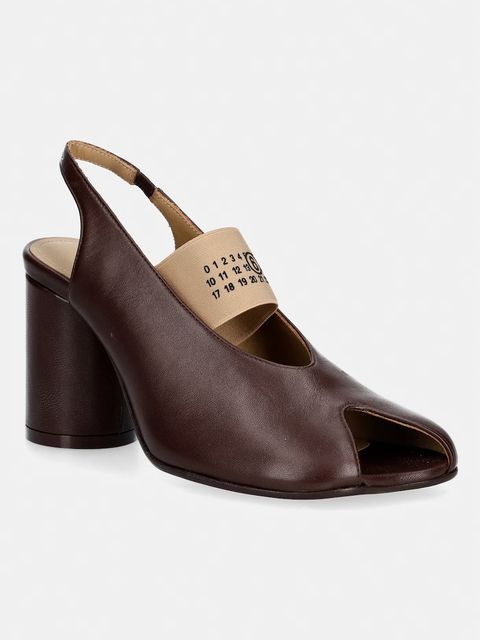 MM6 Maison Margiela sandały skórzane - zdjęcie produktu nr 1