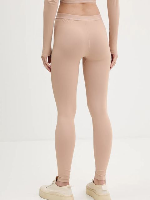 Guess legginsy MATILDE damskie kolor beżowy gładkie O5BB02 K1800