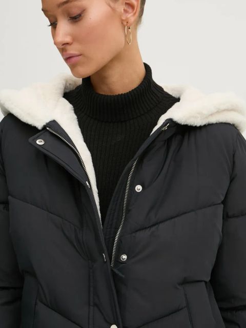 Hollister Co. kurtka damska kolor czarny zimowa KI344-4601