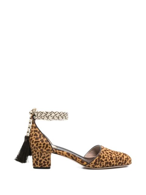 Valentino Garavani D'Orsay Bondie leopard print tassel pumps - Neutrals - zdjęcie produktu nr 1