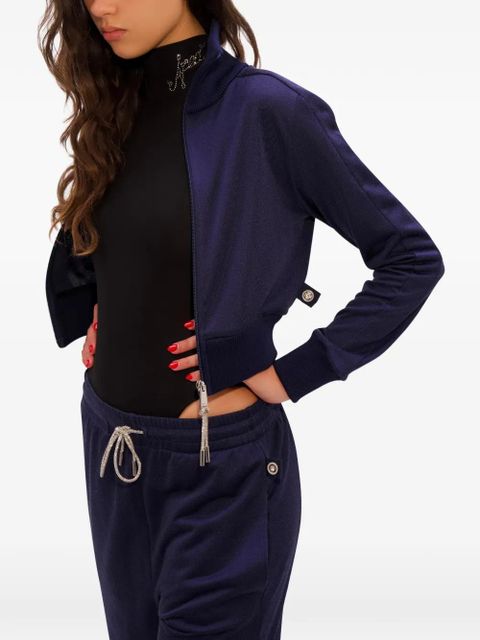 AREA cropped track jacket - Blue