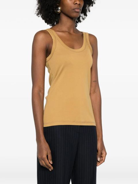 LEMAIRE ribbed tank top - Brown
