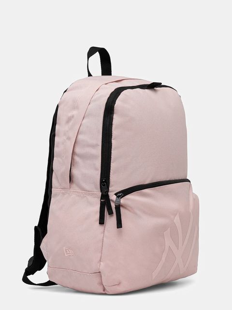 New Era plecak kolor różowy duży z nadrukiem 60667125