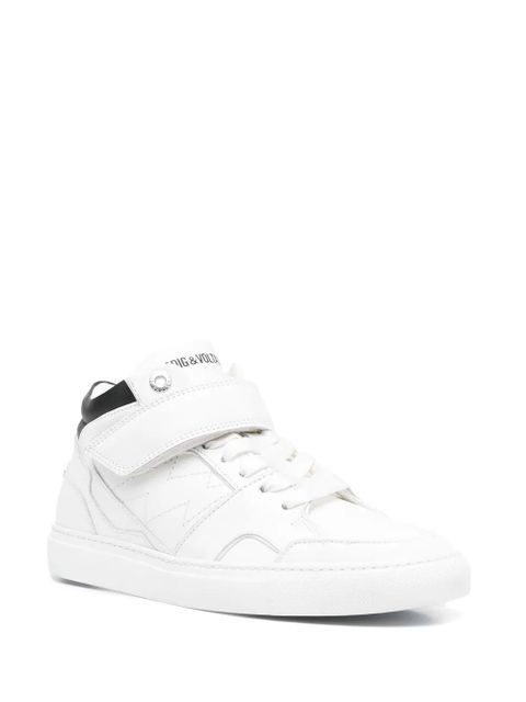 Zadig&Voltaire logo-print touch-strap sneakers - White - zdjęcie produktu nr 2