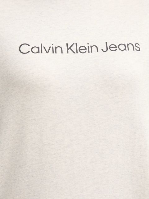 Calvin Klein Jeans t-shirt bawełniany damski kolor kremowy LV047C912G