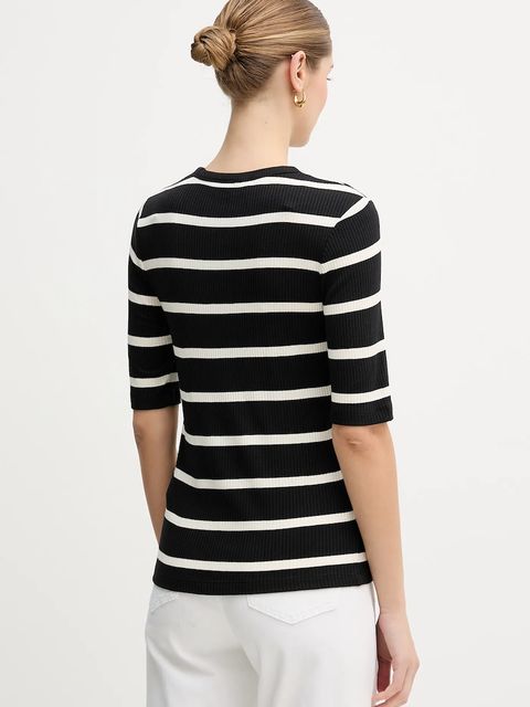 Tommy Hilfiger t-shirt damski kolor czarny WW0WW47308 - zdjęcie produktu nr 2