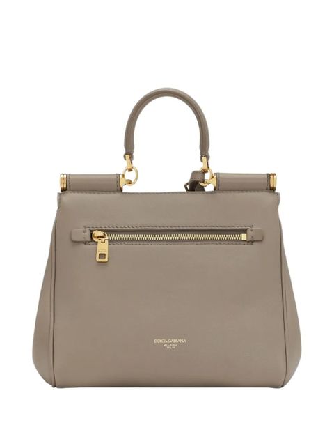Dolce & Gabbana medium My Sicily padlock-detail leather handbag - Neutrals