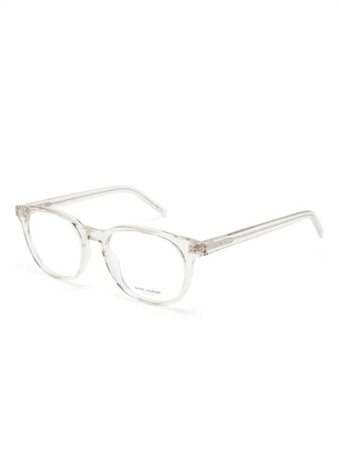 Saint Laurent Eyewear transparent-frame design glasses - Neutrals - zdjęcie produktu nr 2
