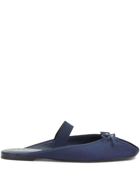 3.1 Phillip Lim bow-detail pleated mules - Blue - zdjęcie produktu nr 1