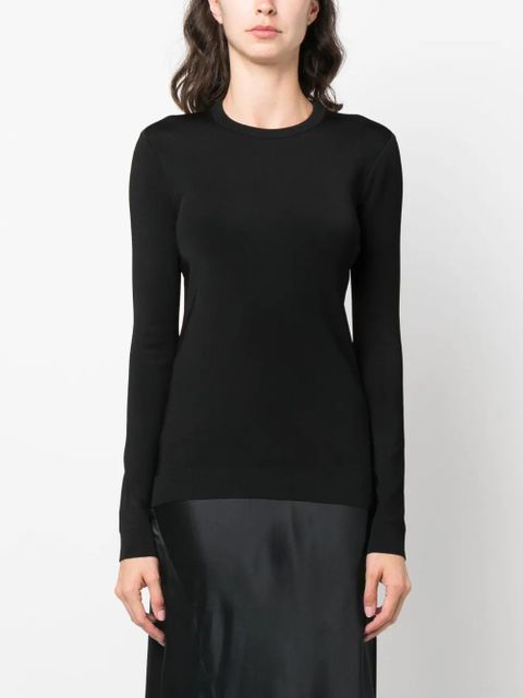 Givenchy long-sleeve round-neck T-shirt - Black