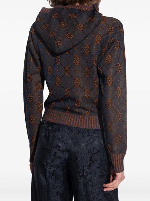 ETRO patterned hoodie - Brown