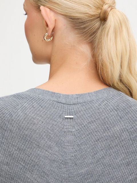 BOSS kardigan wełniany damski kolor szary lekki 50544904