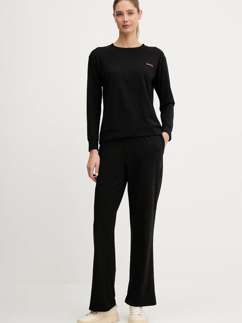 HUGO longsleeve lounge kolor czarny 50555632 - zdjęcie produktu nr 2